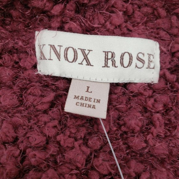 ^ NWT Knox Rose Women's Large Textured Long Sleeve Cardigan - Picture 6 of 7